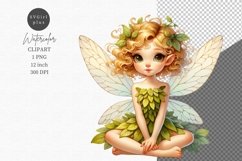 Fairy clipart, Fantasy clipart, Watercolor clipart Product Image 1