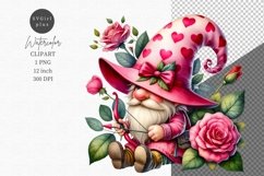 Valentines day clipart, Gnome clipart, Cupid clipart Product Image 1