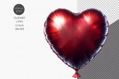 Heart balloon clipart, Valentines day, Birthday clipart Product Image 1