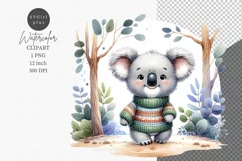 Animals clipart, Koala clipart, Watercolor clipart Product Image 1