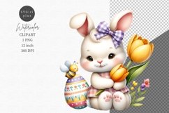 Easter clipart, Spring sublimation, Bunny clipart, Product Image 1