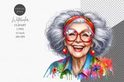 Happy grandma, Elderly woman, Mother's Day, Product Image 1