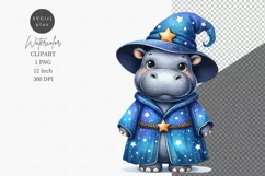 Animals clipart, Wizard hippopotamus clipart, Costumes Product Image 1