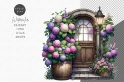 Flowers clipart, Front door clipart, Product Image 1