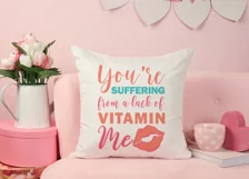 Funny Valentines Quote SVG Cut File | Red Lips SVG | Kiss Product Image 4