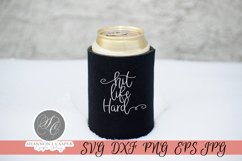 Hit Life Hard - Motivational SVG Cut File Product Image 7