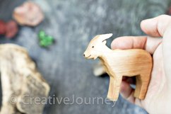 Wooden toys close up.Goat. Product Image 1