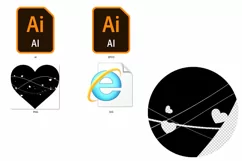 Heart SVG / Sublimation & print background PNG, AI, EPS Product Image 3