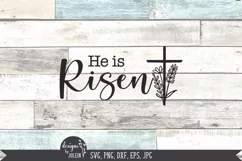 He is Risen Floral Cross SVG, Sublimation, Printable Product Image 4