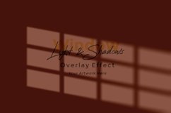 Window Sunlight Shadow Overlay Effect Mockup Product Image 1