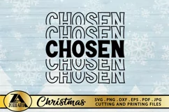 Christian SVG PNG EPS DXF Chosen SVG Blessed SVG Cut Files Product Image 6