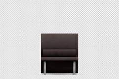 Isometric Arm Chair 3D isolated render Product Image 1