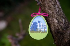 Easter SVG Ornament | Easter Bunny 3D Layered Design Product Image 3