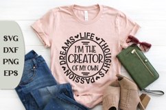 I'm The Creator Of My Own Happy Life, Inspirational Quote Product Image 1