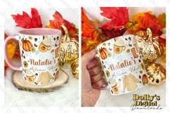 Cute Autumn Fall Mug Wrap for Sublimation Product Image 3