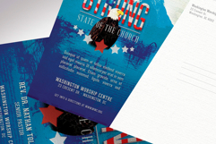 American Patriotic Church Postcard Template for Photoshop Product Image 9