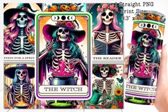Skeleton tarot cards Tumbler wrap PNG, 20 oz. Product Image 2