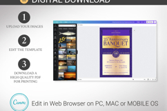 Purple Elegant Church Anniversary Banquet Flyer Canva Templa Product Image 3