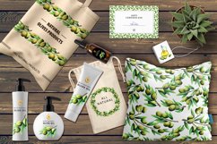 Watercolor olives and olive oil set Product Image 11