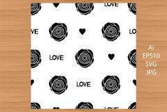 Roses. Flowers. 6 Seamless patterns. Product Image 6
