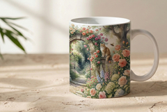 Mug sublimation blooming rose garden Product Image 2