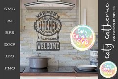 MawMaw&#039;s Kitchen Grandkids Welcome SVG Cut File Product Image 1