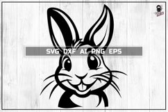 Easter Bunny SVG, Cute Baby animal Cut file Product Image 1