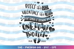 Valentines-Roses are red one heart and two feet svg Product Image 1