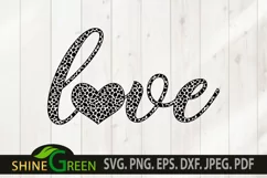 Valentines SVG - Animal Print Love Heart - Couple Gift Product Image 2