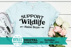 Funny Mom Shirt | Support wildlife, mom of boys svg, mother Product Image 1