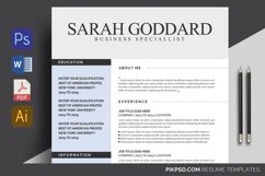 My Clean Resume/CV Set with MS Word Product Image 7