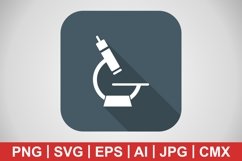Vector Microscope Icon Product Image 1