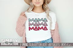 Mama Valentine Sublimation Png | T-Shirt Design Product Image 2