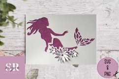 3D Mermaid bundle| Paper cutting | mermaid SVG Product Image 7