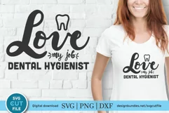 Dental hygienist - a dentist svg design with tooth Product Image 1
