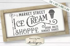 Market Street Ice Cream Shoppe - Summer - SVG DXF Files Product Image 1