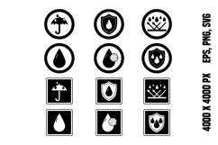 Black Water and Dust Resistant Labels Product Image 1