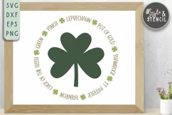 St. Pattys Day Circle SVG - SVG, PNG, EPS, DXF, Cut File Product Image 3
