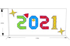 DIY 2021 wall art - 3d papercraft Product Image 3