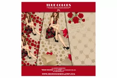 Christmas Digital Paper Pack Fashion Clipart Fashion Blogger Product Image 2