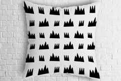 Digital Papers black and white. Scandinavian Doodles pattern Product Image 3