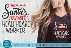 Christmas Healthcare worker svg, a health care worker svg Product Image 1