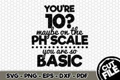 You&#039;re 10? Maybe on the PH Scale - SVG Cut File n281 Product Image 1