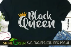 Black Queen SVG - Black Women SVG, Black Girl SVG Product Image 1