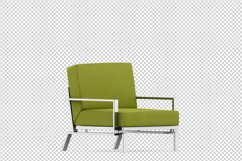Isometric Arm Chair 3D isolated render Product Image 1