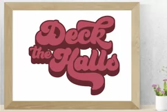 Deck the Halls Retro Christmas SVG - PNG, DXF, SVG, EPS Product Image 3