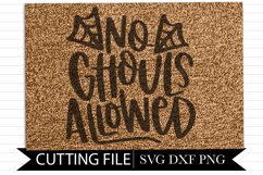 No Ghouls Allowed - Halloween - Hand lettered SVG Product Image 1