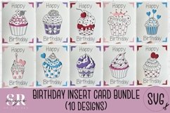 Birthday card insert bundle | Paper cutting | Cricut Joy svg Product Image 1