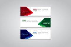 Vector abstract design web banner template Product Image 1