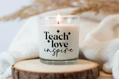 Teach love inspire SVG | Teacher Thank You Gift SVG Product Image 3